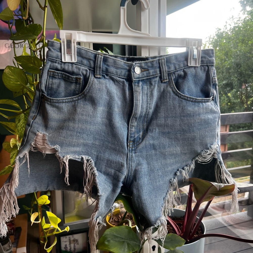 Momokrom Light Blue Denim Shorts